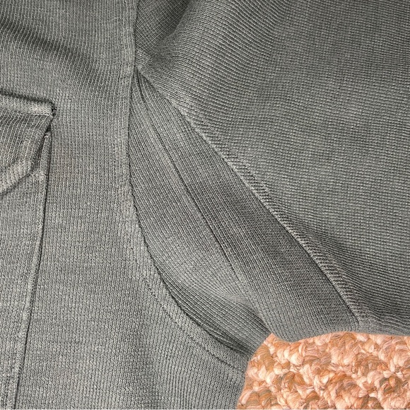 Duluth Trading Co Rib Long Sleeve Cotton Mountain Polo Shirt - Deep Hunter Green - Picture 6 of 13